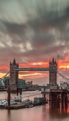 лондон закат река мост темза London sunset river the bridge Thames