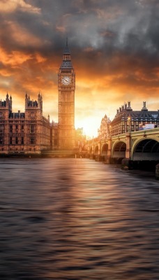Великобритания лондон река мост