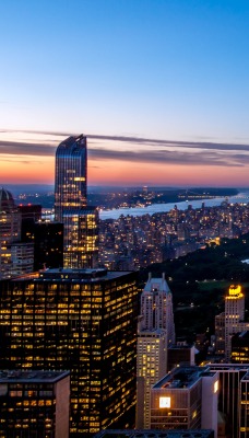 город огни небоскребы нью-йорк
