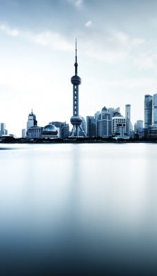 Китай реки Хуанпу Oriental Pearl Tower Shanghai Tower Shanghai World Financial Center река Шанхай