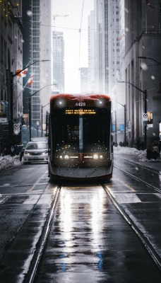 город улицы трамвай сша
