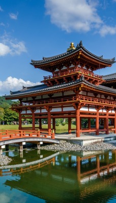 япония храм водоем