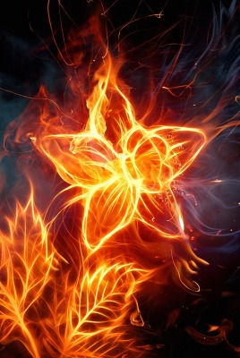 цветок из огня