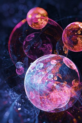 абстракция пузыри частицы