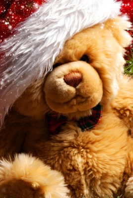 медведь плюшевый рождество bear plush Christmas