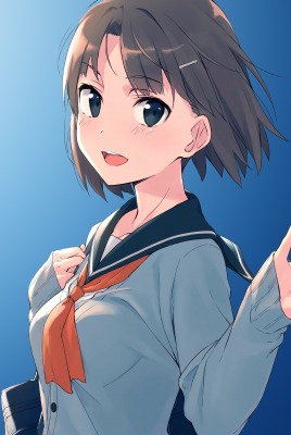 девочка школьница аниме лицо