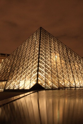 Париж лувр стеклянная крыша
