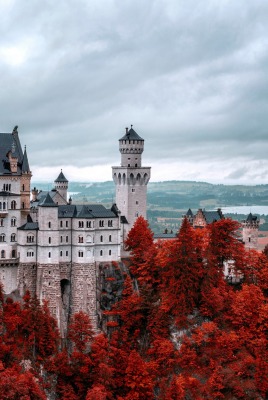 архитектура страны Замок Нойшванштайн Швангау Германия