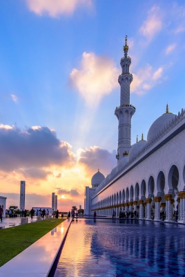 Эмираты Абу-Даби закат