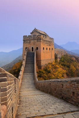 стена китайская стена горы кирпичи