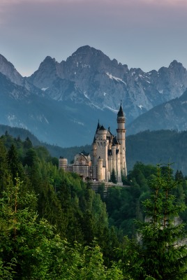 замок германия нойшвайнштайн горы