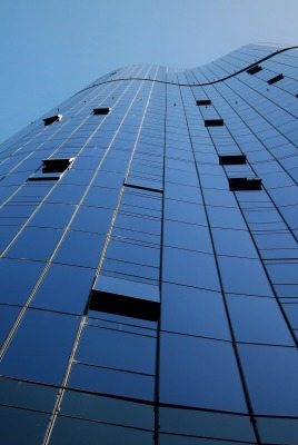фасад здание небоскреб стекло изгиб