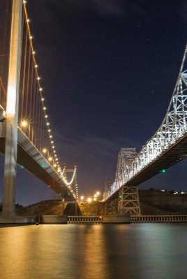 мост мосты ночь фонари