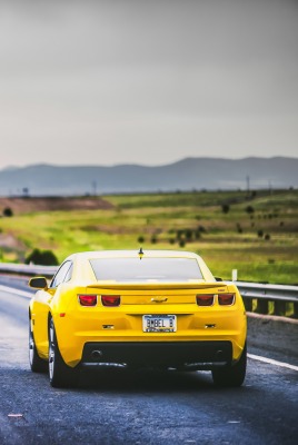 желтый автомобиль дорога yellow car road