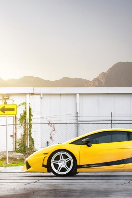 Желтая Lamborghini