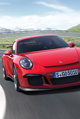 красная Porsche