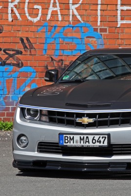 серый автомобиль Chevrolet Camaro grey car