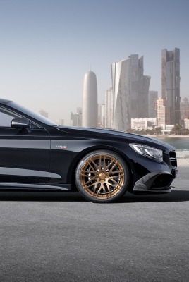 черный автомобиль brabus 850 coupe black car