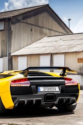 ламборгини желтая автомобиль Lamborghini yellow car