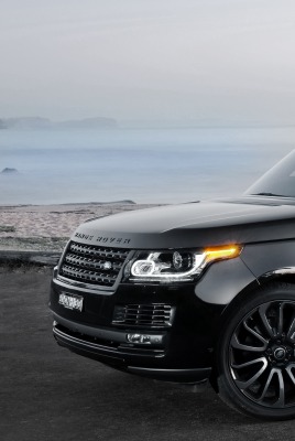 Range Rover джип дорога море