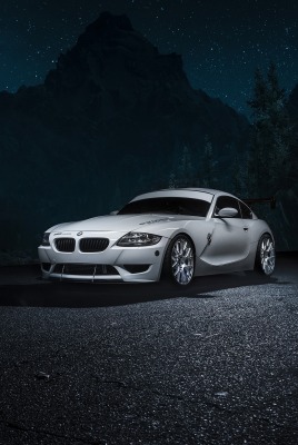 BMW Z4 ночь дорога