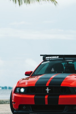 Ford Mustang море прибрежье