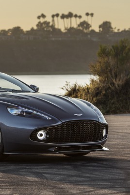 Aston Martin кабриолет озеро дорога