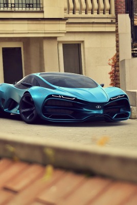 lada raven спорткар здание лестница