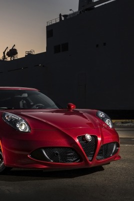 alfa romeo ночь корабль порт