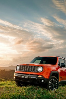 jeep на холме горизонт закат