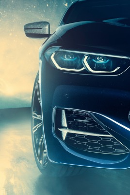 автомобиль bmw фара бампер свечение блеск