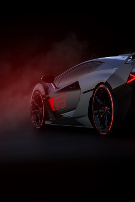 lamborghini подсветка дым