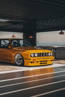 bmw m3 ретро bmw желтая