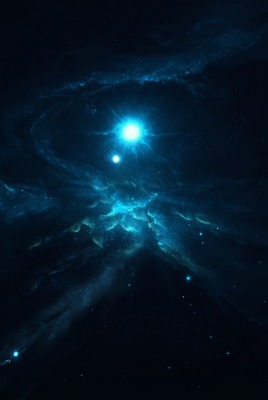 космос звезды туманность