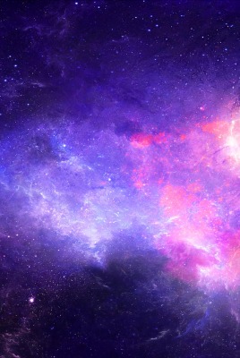 туманность галактика аврора свечение звезды космос