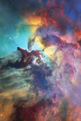 туманность космос облака звезды