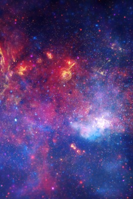 звезды туманность красный космос