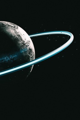 планета кольца космос темнота