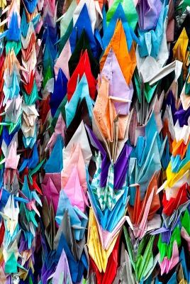 Разноцветное оригами