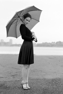девушка зонтик