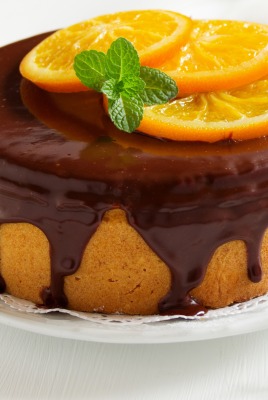 еда торт апельсины шоколад food cake oranges chocolate