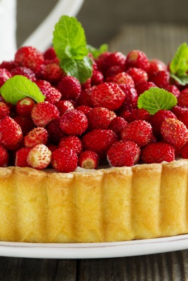 земляника пирог strawberries pie