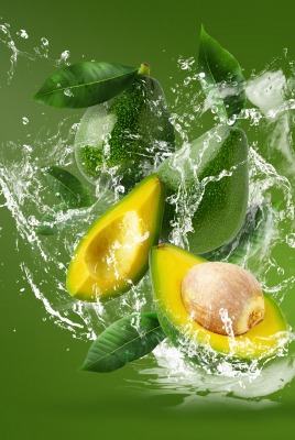 манго зелень брызги всплеск