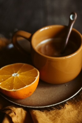 кофе апельсин завтрак
