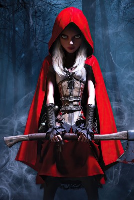девушка красная шапочка мрак лес