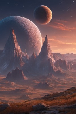 скалы планеты космос