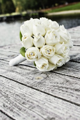 букет розы белые