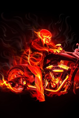 Огненный мотоцикл