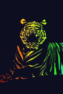Тигр цветной