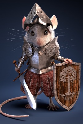 Мышь рыцарь меч